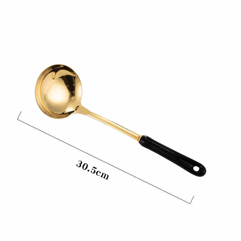 Nordic Stainless Steel Kitchen Utensils Set | Köksredskap i Rostfritt Stål med Keramiska Handtag