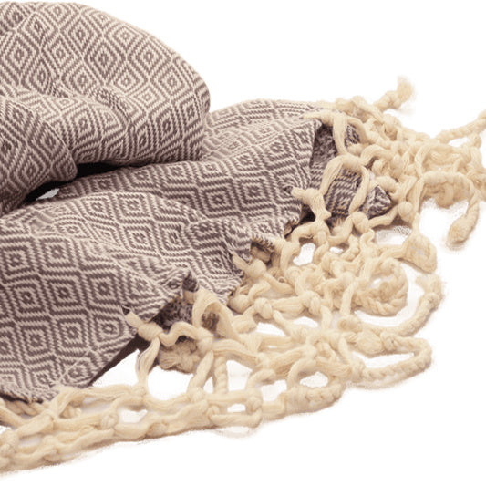 Rund Hamamhandduk – 160 cm | Turkisk Pestemal i 100 % Bomull