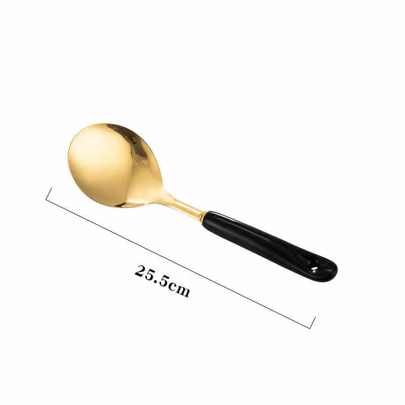 Nordic Stainless Steel Kitchen Utensils Set | Köksredskap i Rostfritt Stål med Keramiska Handtag