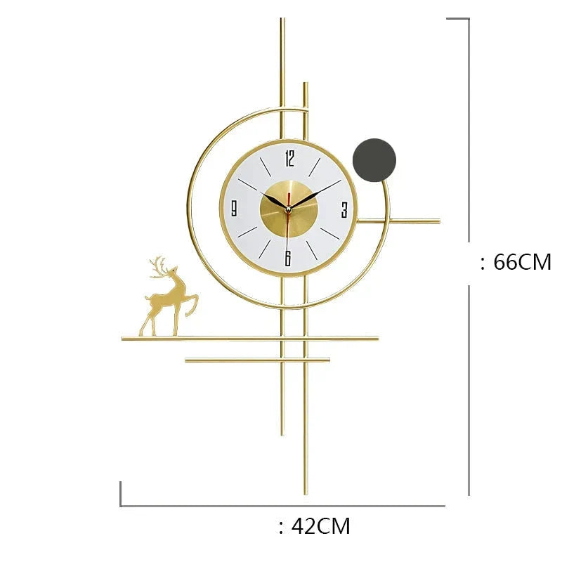 Luxury Fashion Wall Art Clock | Väggklocka i Modern & Lyxig Design 42×66 cm