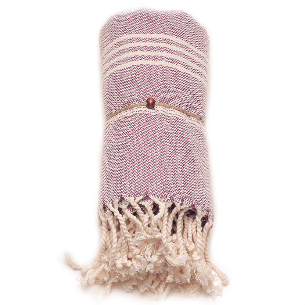 Sultan – Turkisk Hamamhandduk 100 × 180 cm | Handvävd med Rotfärg