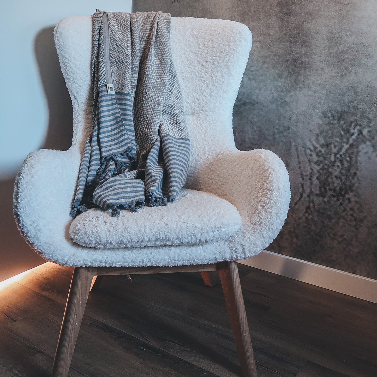 Serene – Pläd / Filt i 100 % Bomull | 160 × 200 cm