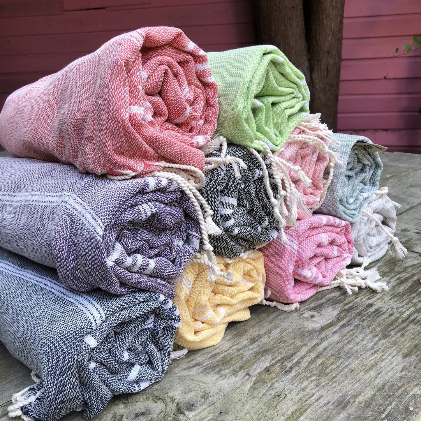 Sultan – Turkisk Hamamhandduk 100 × 180 cm | Handvävd med Rotfärg