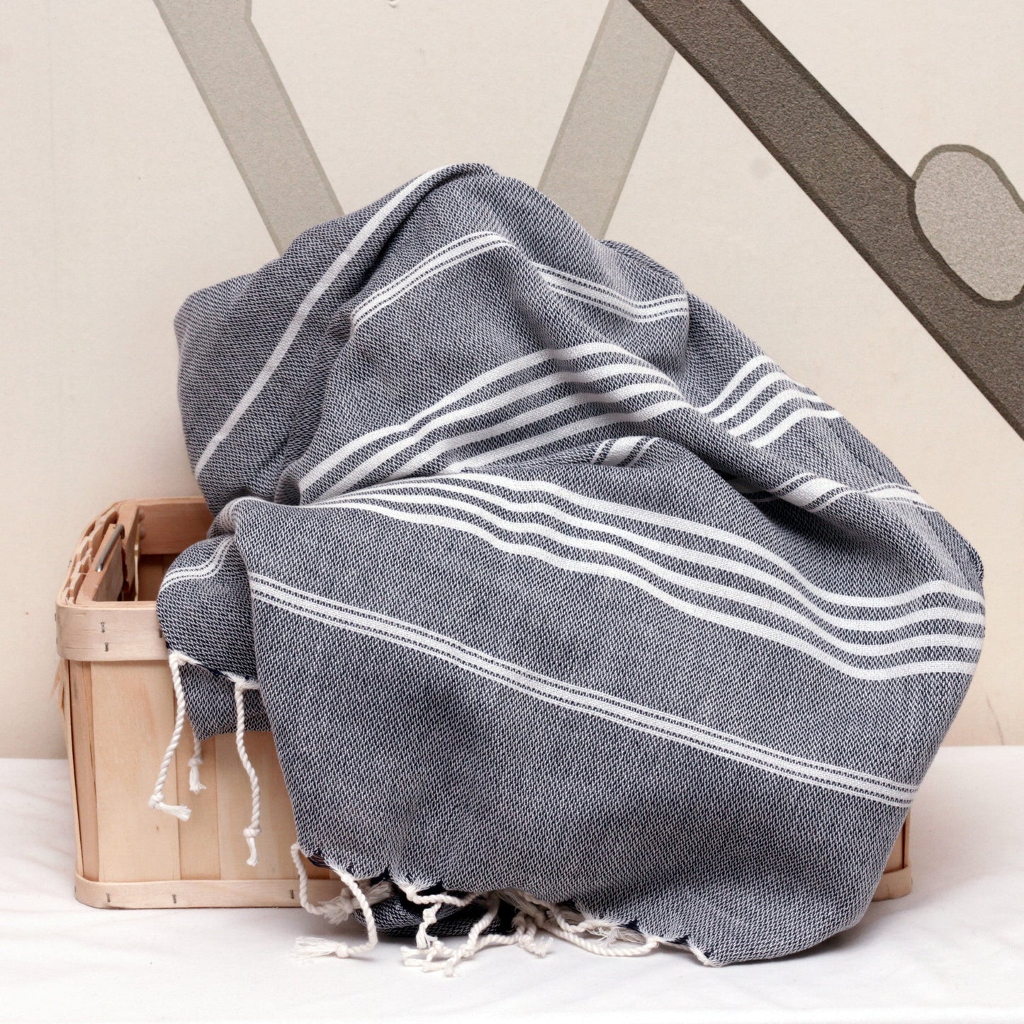 Sultan – Turkisk Hamamhandduk 100 × 180 cm | Handvävd med Rotfärg