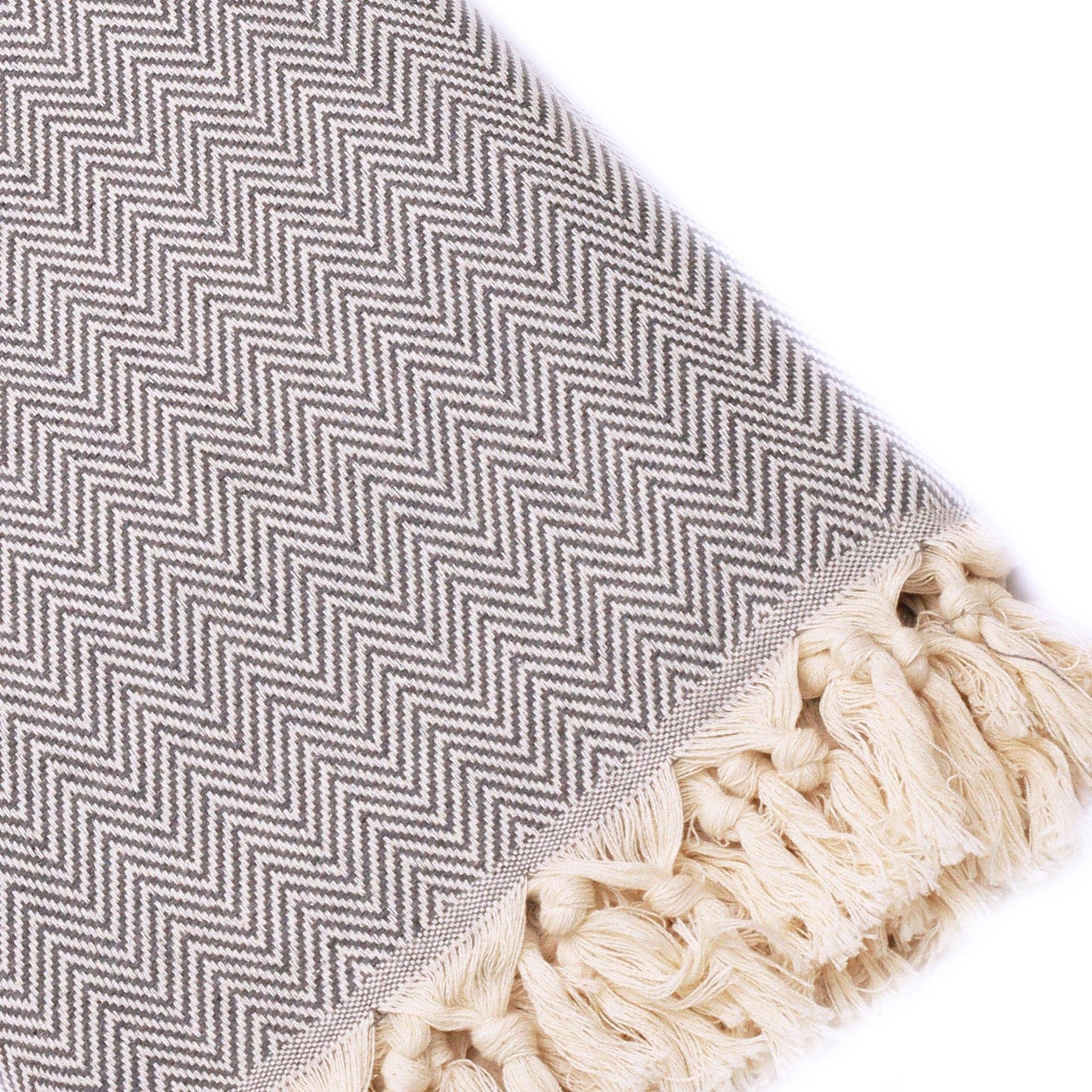 Herringbone Throw Blanket | Handvävd Bomullspläd i Klassisk Stil