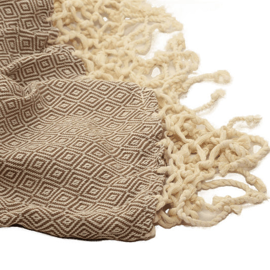 Rund Hamamhandduk – 160 cm | Turkisk Pestemal i 100 % Bomull