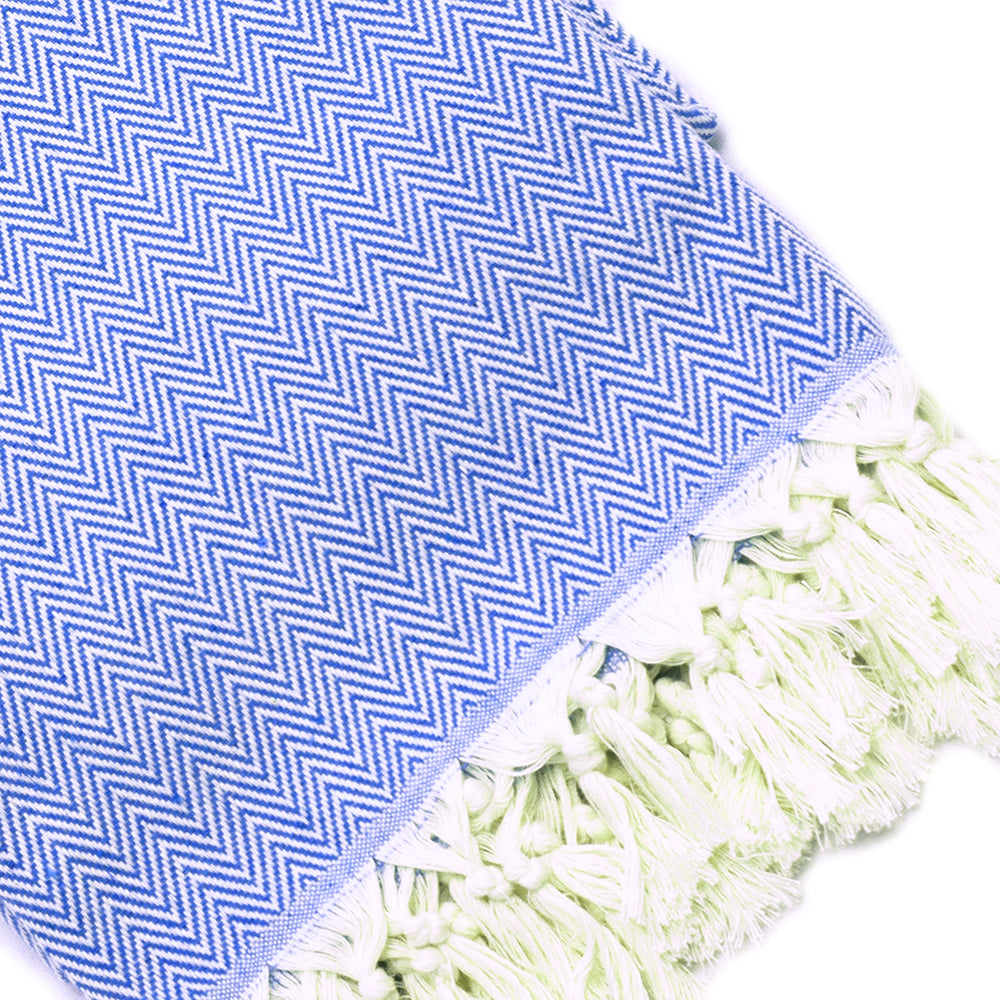 Herringbone Throw Blanket | Handvävd Bomullspläd i Klassisk Stil