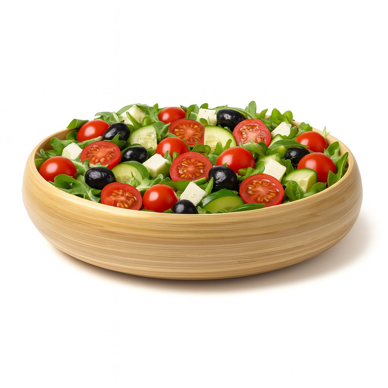 Bambuskål Natural | Handgjord Frukt- & Dekorationsskål