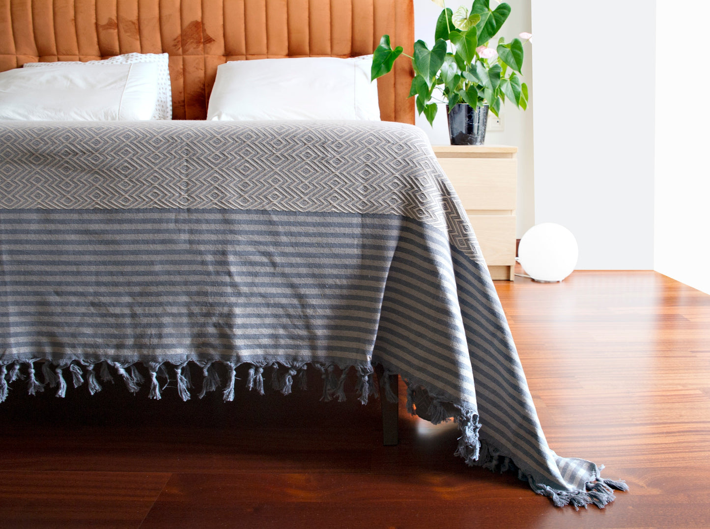Serene – Pläd / Filt i 100 % Bomull | 160 × 200 cm